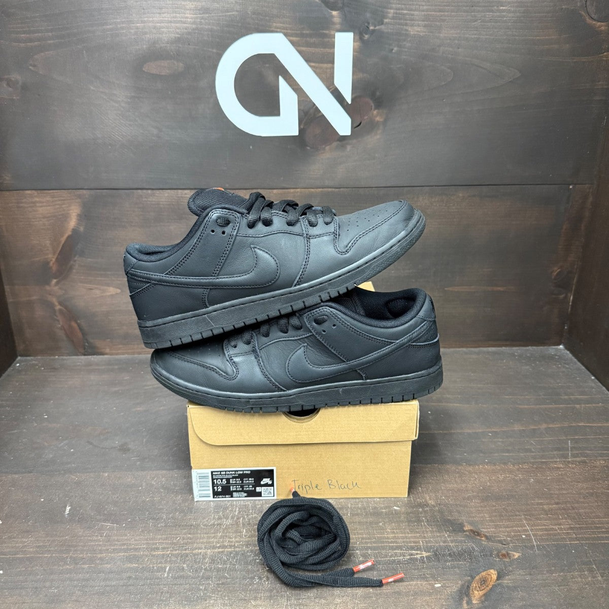 Nike SB Dunk Low Pro Triple Black - Image 1