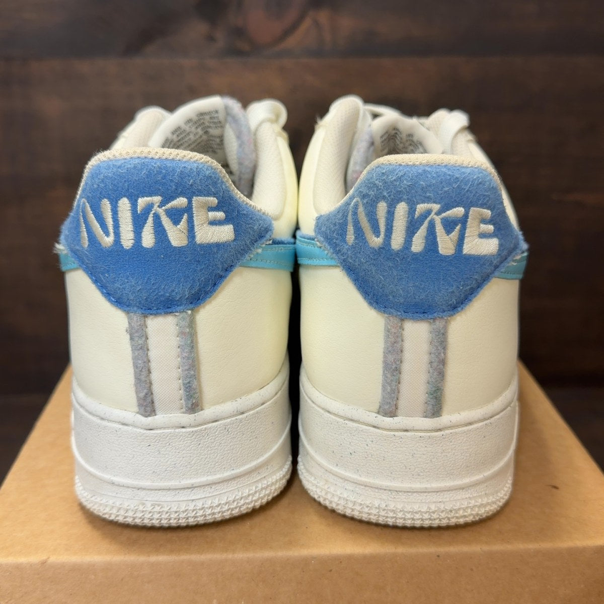 Nike Air Force 1 Low '07 LV8 82 Double Swoosh Medium Blue Size 12 (Pre-Owned) - Image 4
