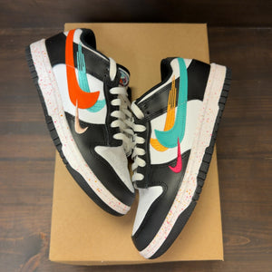 Nike Dunk Low Multiple Swooshes White Washed Teal (Women's) Size 7W (Pre-Owned) - Image 2