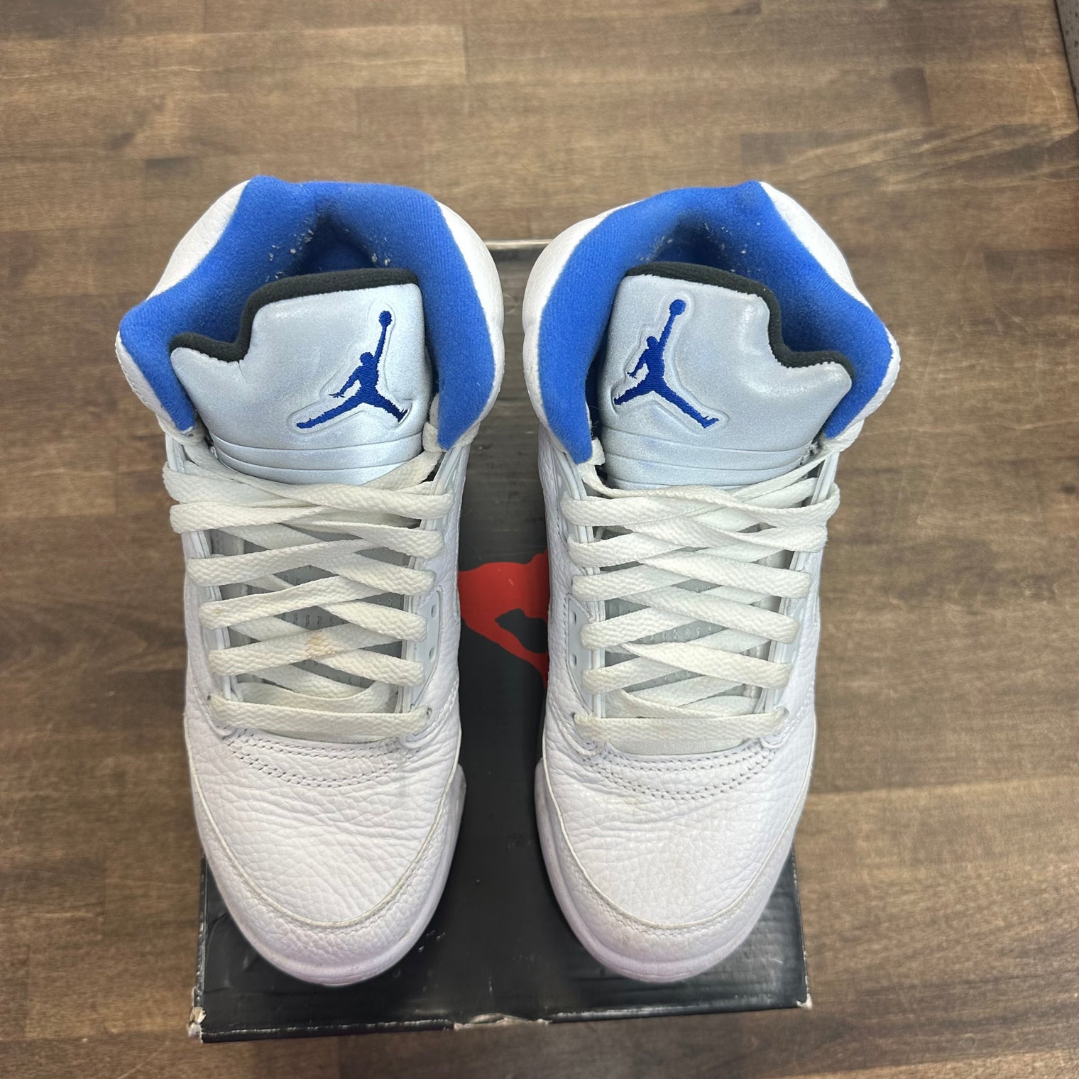 White Stealth Jordan 5 Retro (2021) (GS) (USED)