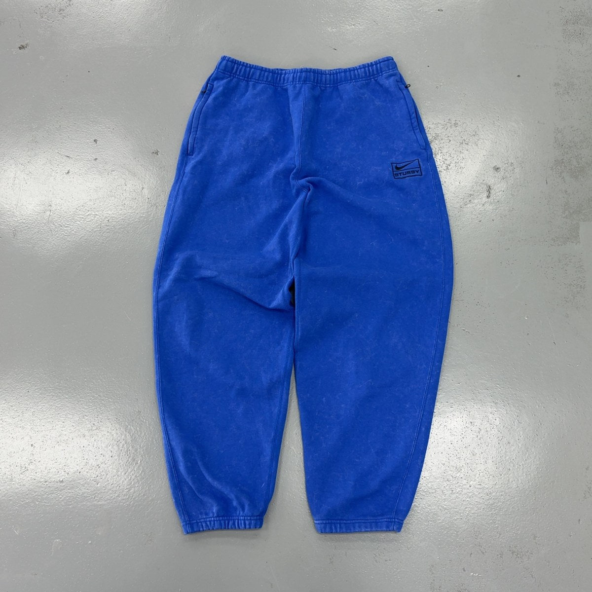 Nike x Stussy Acid Wash Sweatpants Blue Size L (Pre-Owned) - Image 1