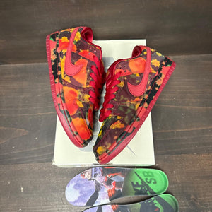 Nike SB Dunk Low The Wizard of Oz Poppy Field Size 5.5 - tag