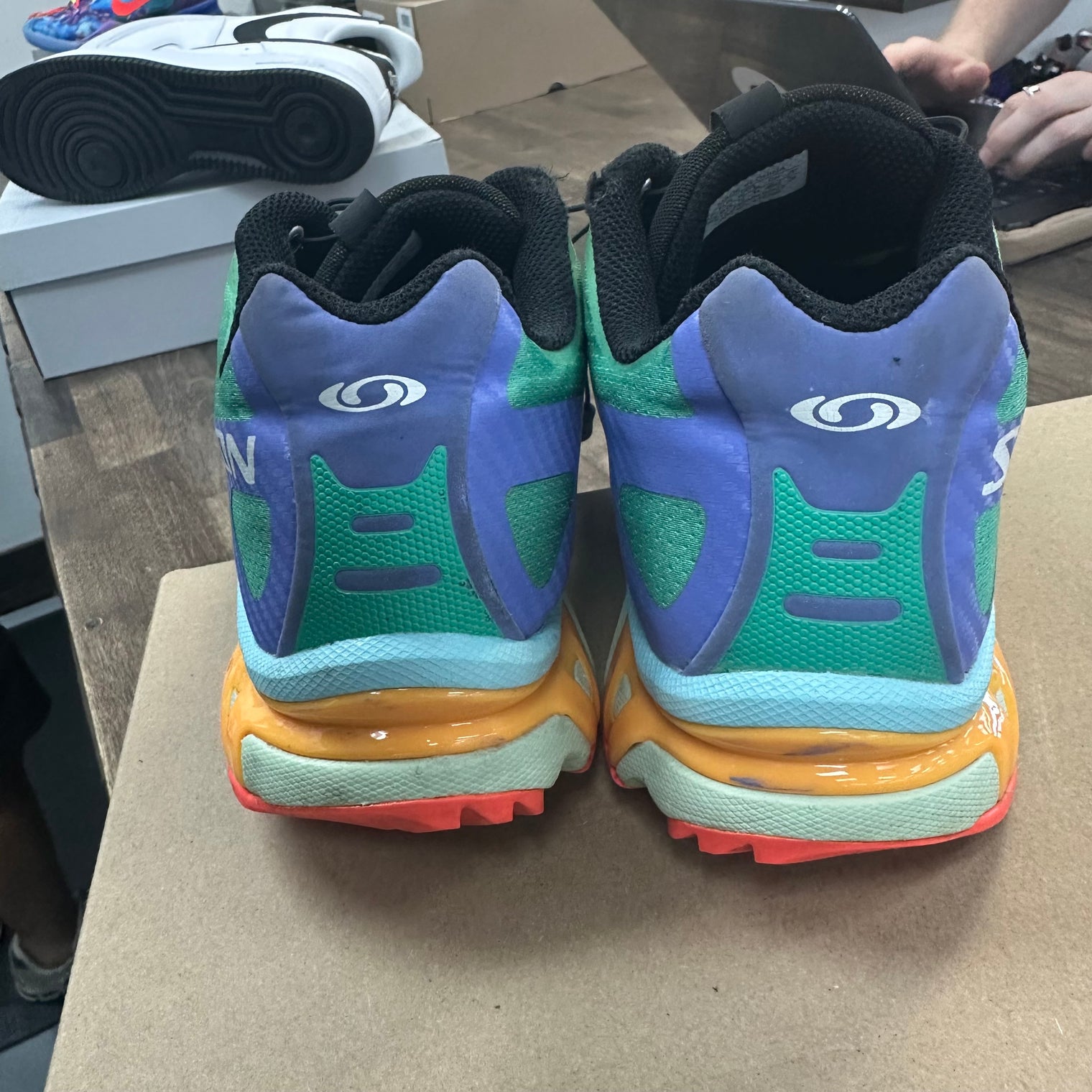 Salomon XT-4 Evening Primson Mint Leak (Used, No Box)