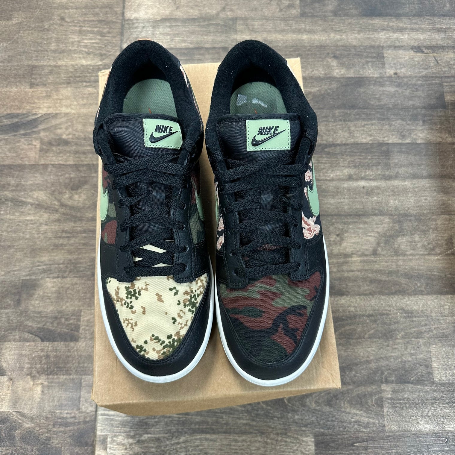 Crazy Camo Dunk Low (USED,No Box)