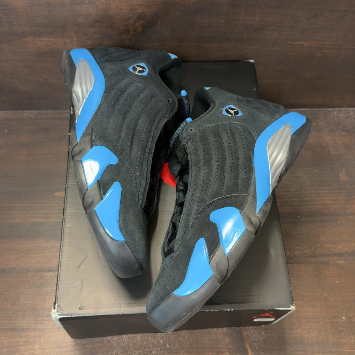 Jordan 14 Retro Black University Blue (2026) Size 11.5 (Pre-Owned) - Image 2