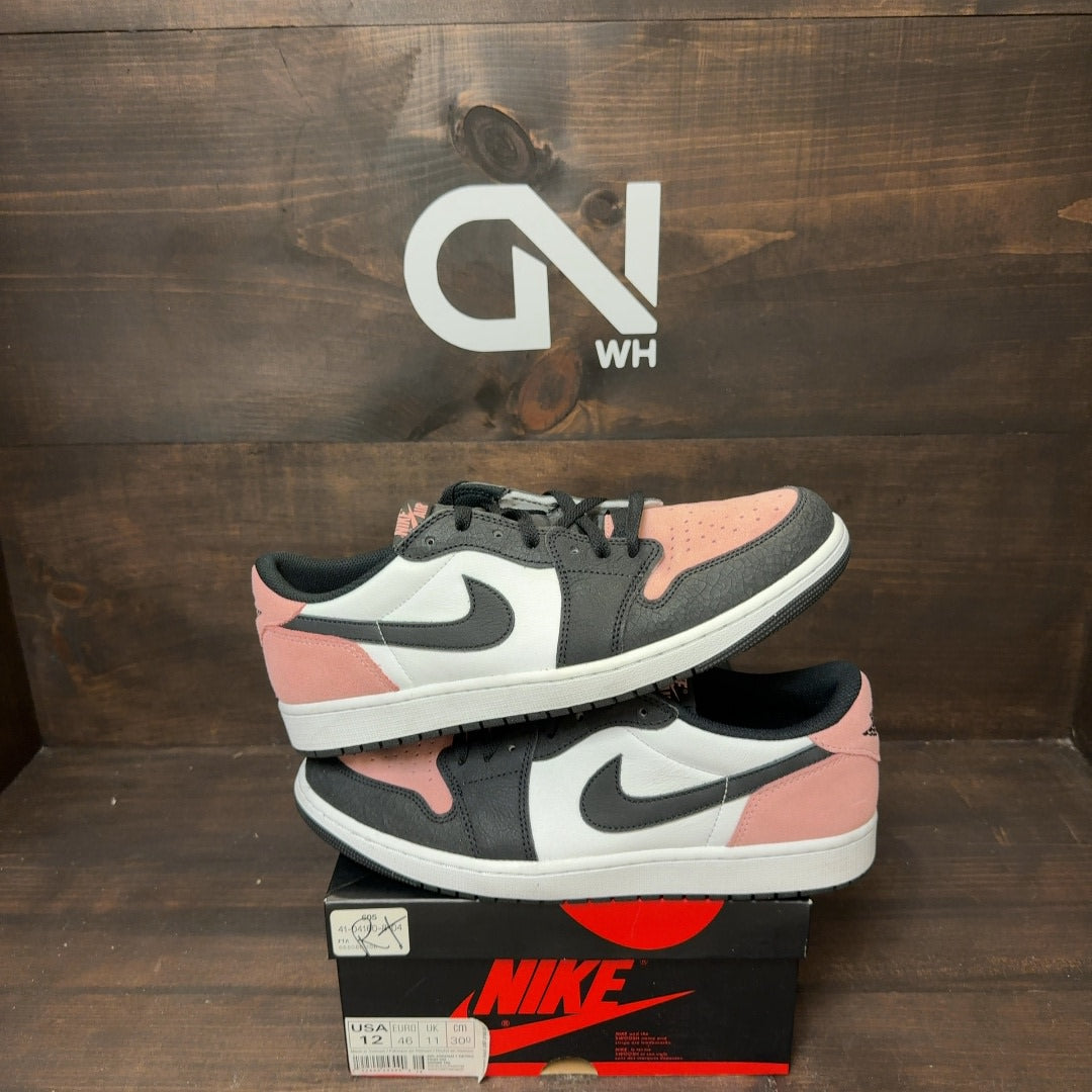 Jordan 1 Low OG Bleached Coral Size 12 (Pre-Owned) - Image 1