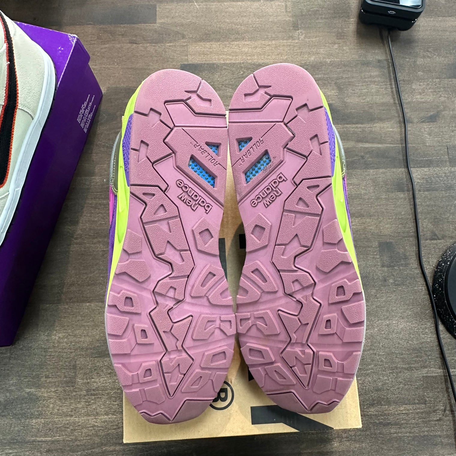 Stray Rats Khaki Purple New Balance 580 (USED)