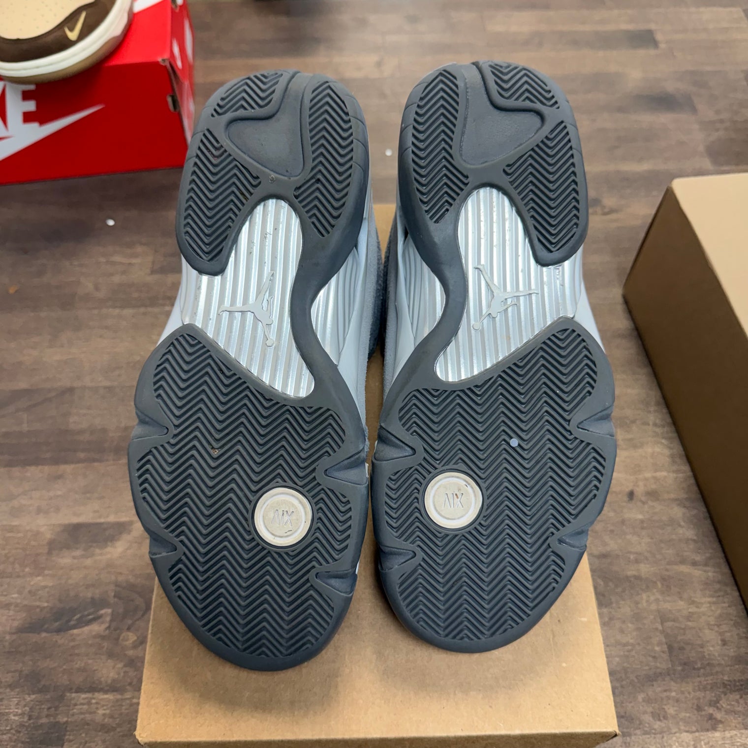 Flint Grey Jordan 14 Retro (USED, No Box)