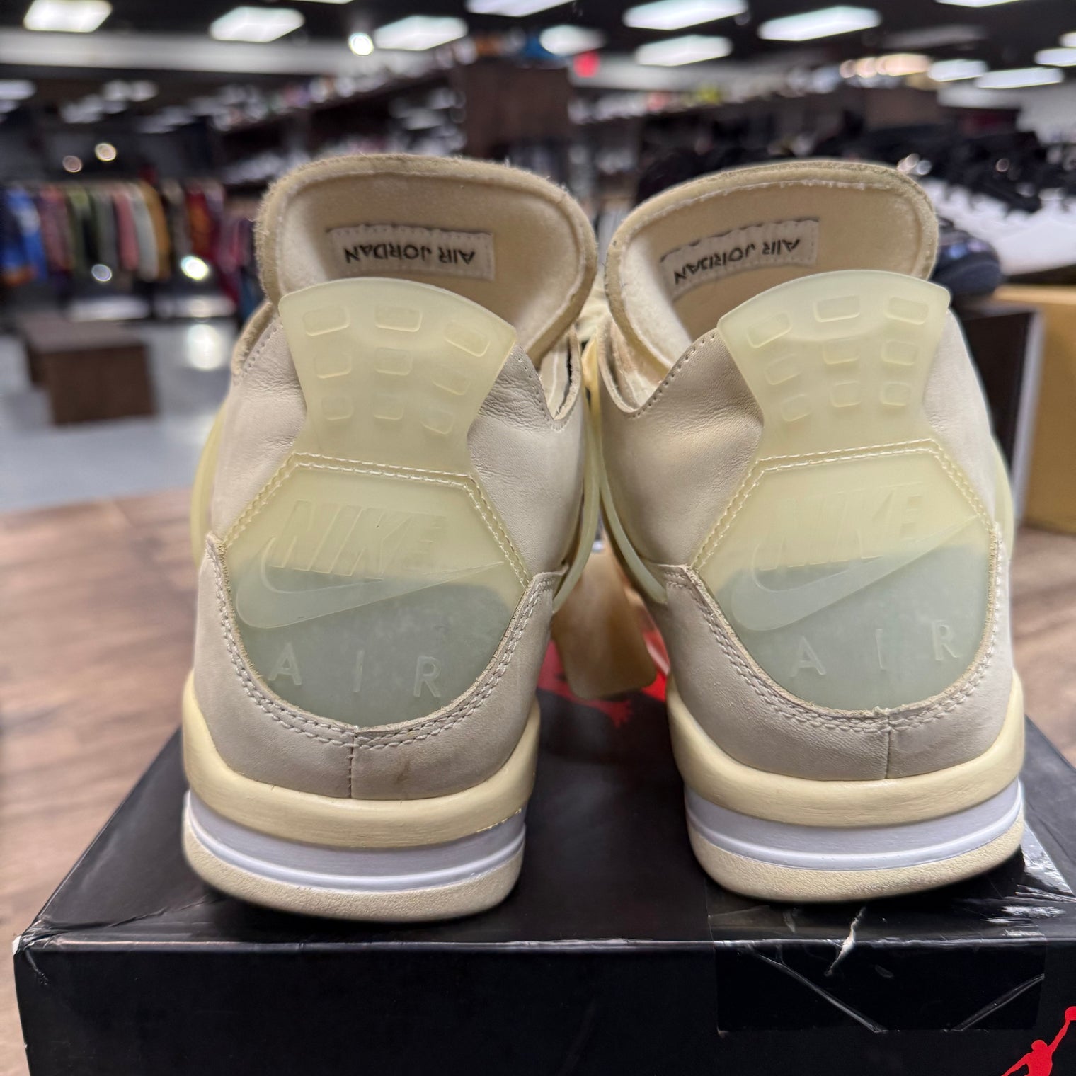 Off-White Sail Jordan 4 Retro (W) (USED)