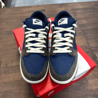 Tweed Midnight Navy Dunk Low (USED)
