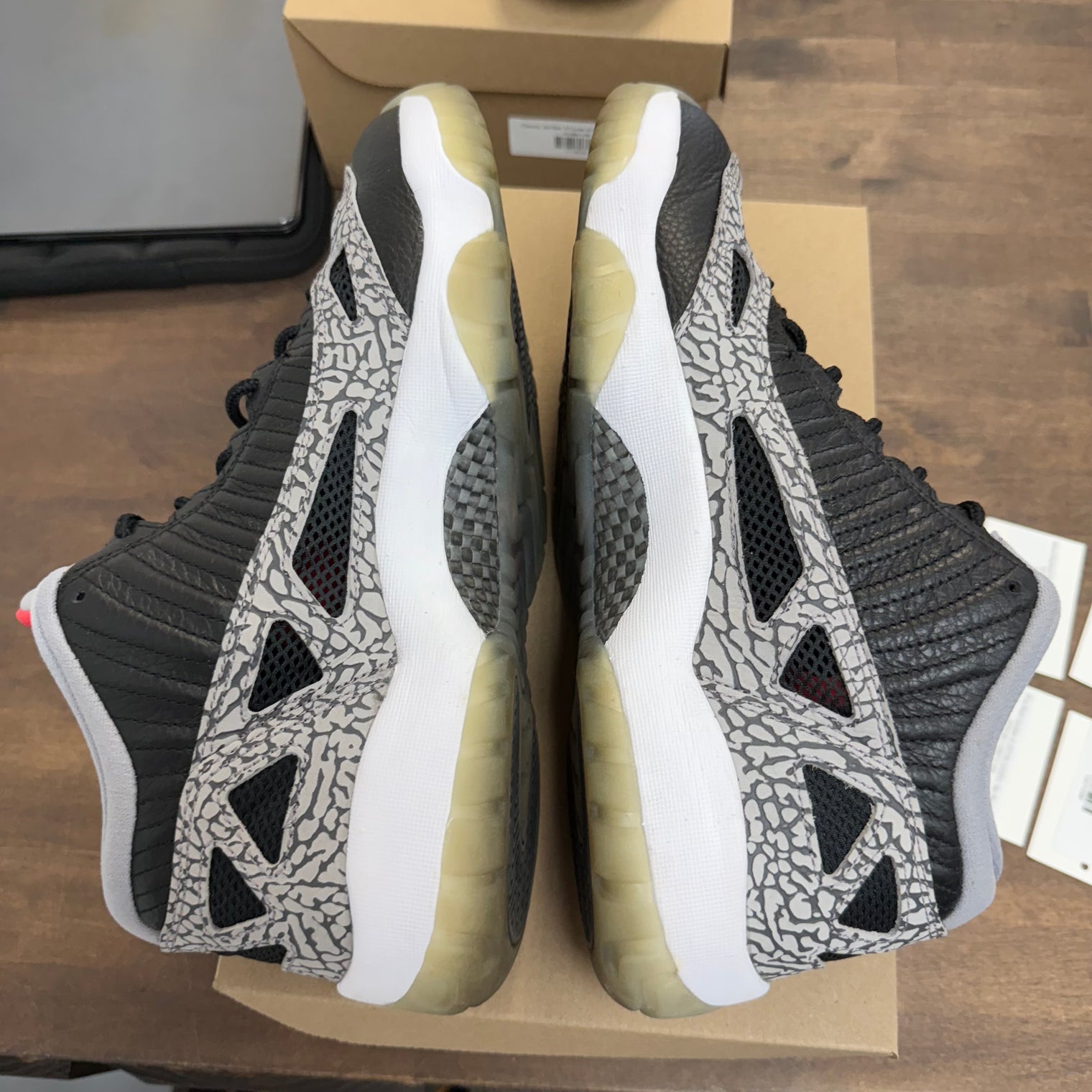 Black Cement Jordan 11 Low IE (USED, No Box)