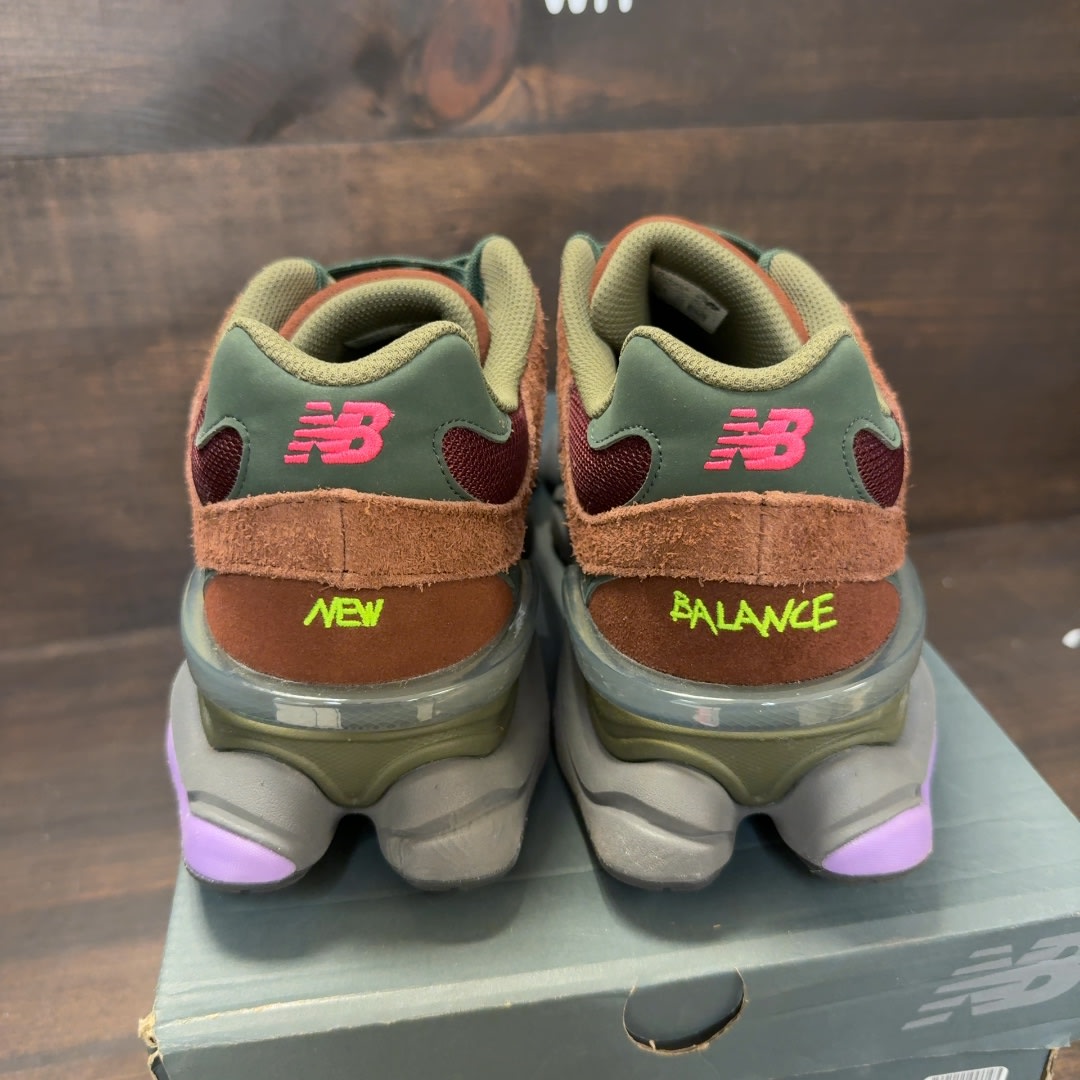 New Balance 9060 Rich Oak Burgundy - Image 4