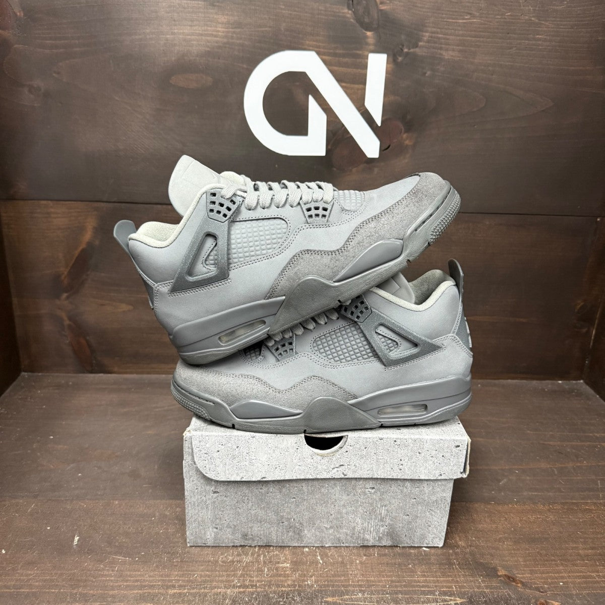 Jordan 4 Retro SE Paris Olympics Wet Cement - Image 1
