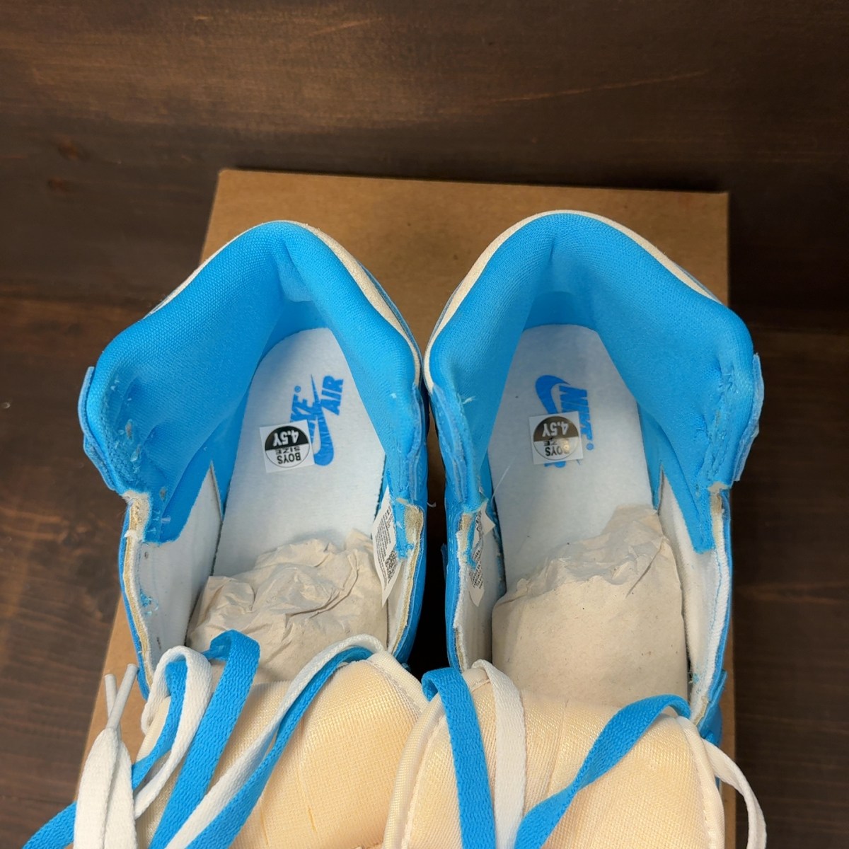 Jordan 1 Retro High OG UNC Reimagined (GS) Size 4.5Y (Pre-Owned) - Image 4