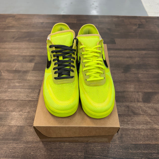 Volt Off-White Nike Air Force 1 (USED,No Box)