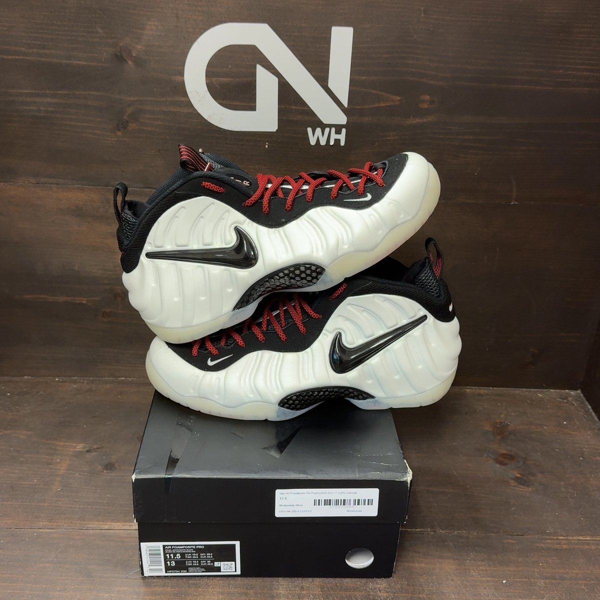 Nike Air Foamposite Pro Pearl (2025) Size 11.5 (Pre-Owned) - front