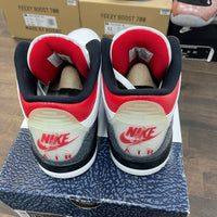 Denim Fire Red Jordan 3 (USED)