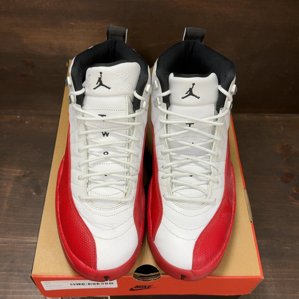 Jordan 12 Retro Cherry (2023) Size 10.5 (Pre-Owned) - tag
