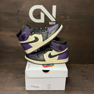 Jordan 1 Retro High Court Purple Size 7.5 (Pre-Owned) - Image 1