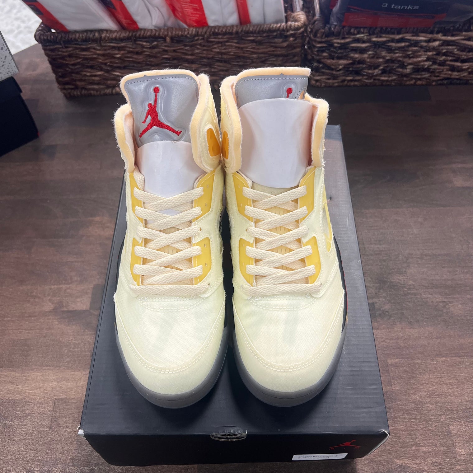 Off White Jordan 5 Sail (Lightly Worn)