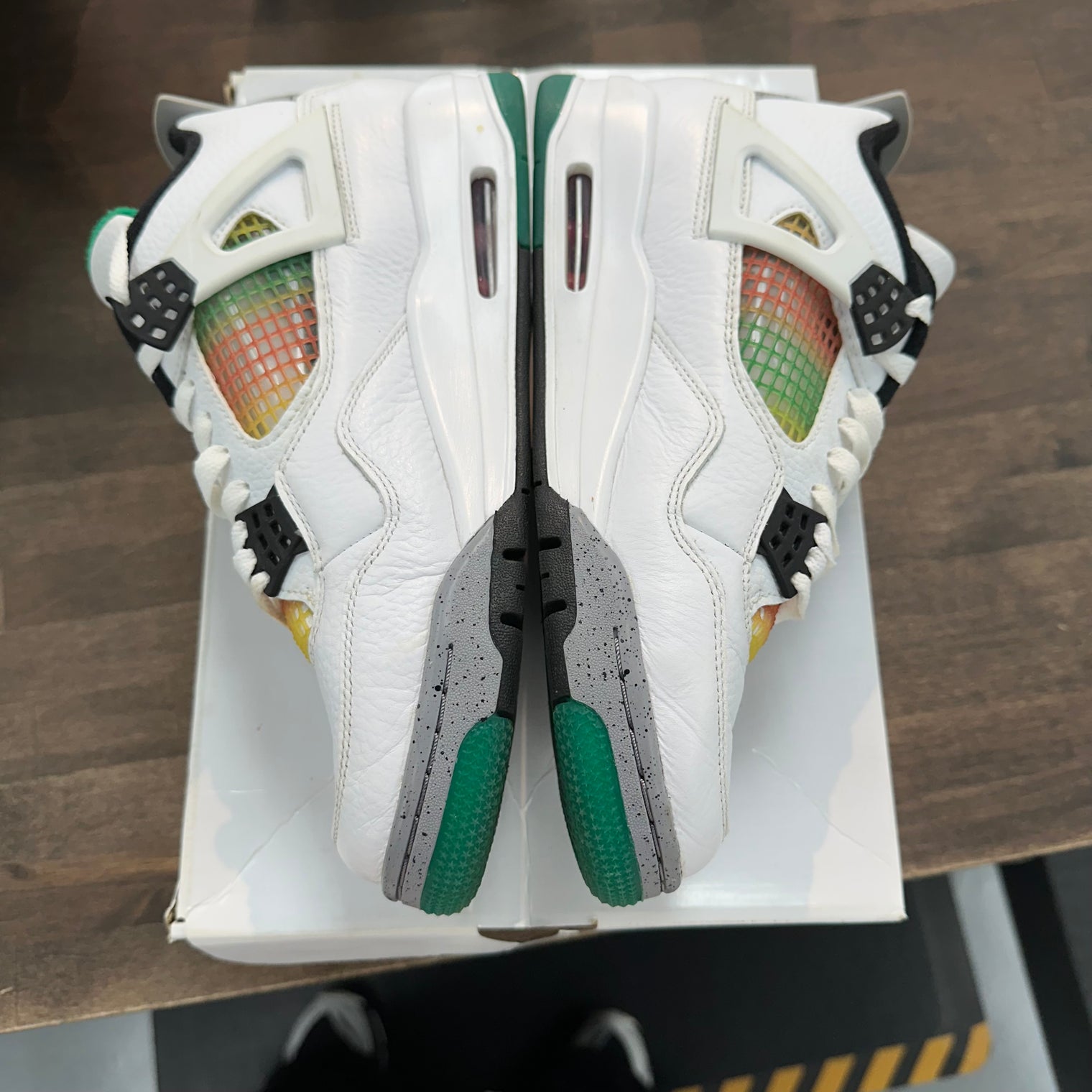 Lucid Green Rasta Jordan 4 (W) (USED)