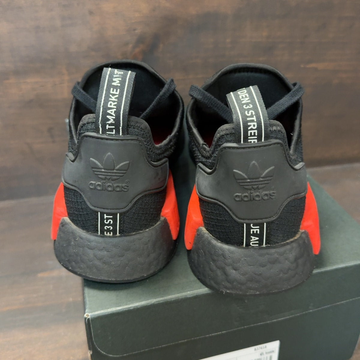 adidas NMD R1 Core Black Lush Red - Image 4