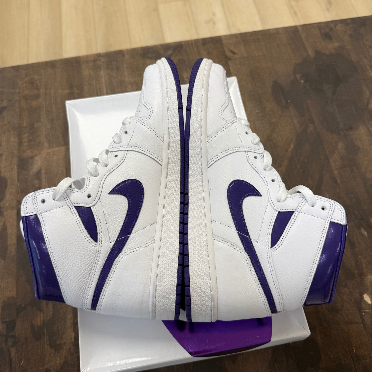 Jordan 1 Retro High Court Purple (Women's) - Image 4