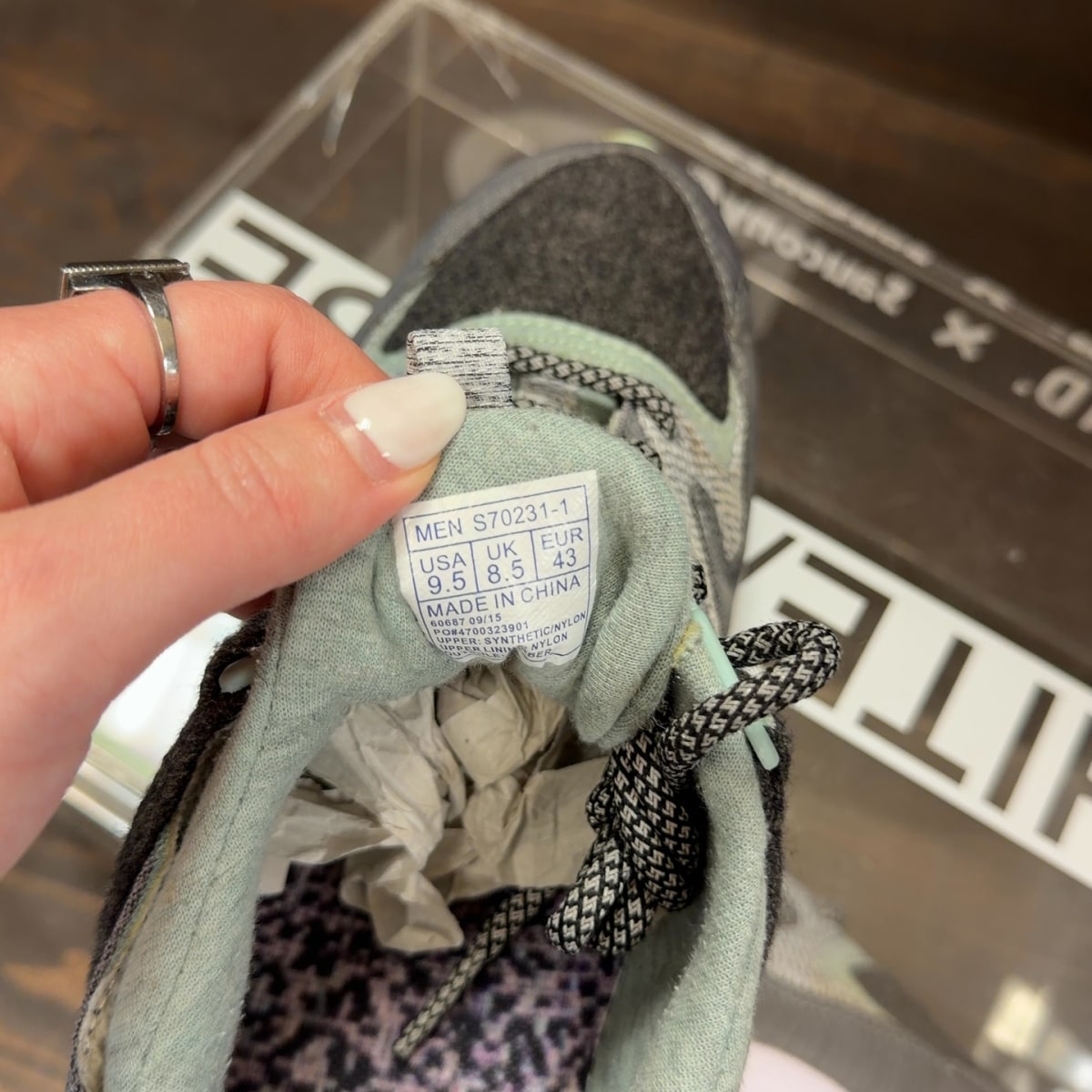 Saucony Grid 9000 END White Noise Size 9.5 (Pre-Owned) - aux