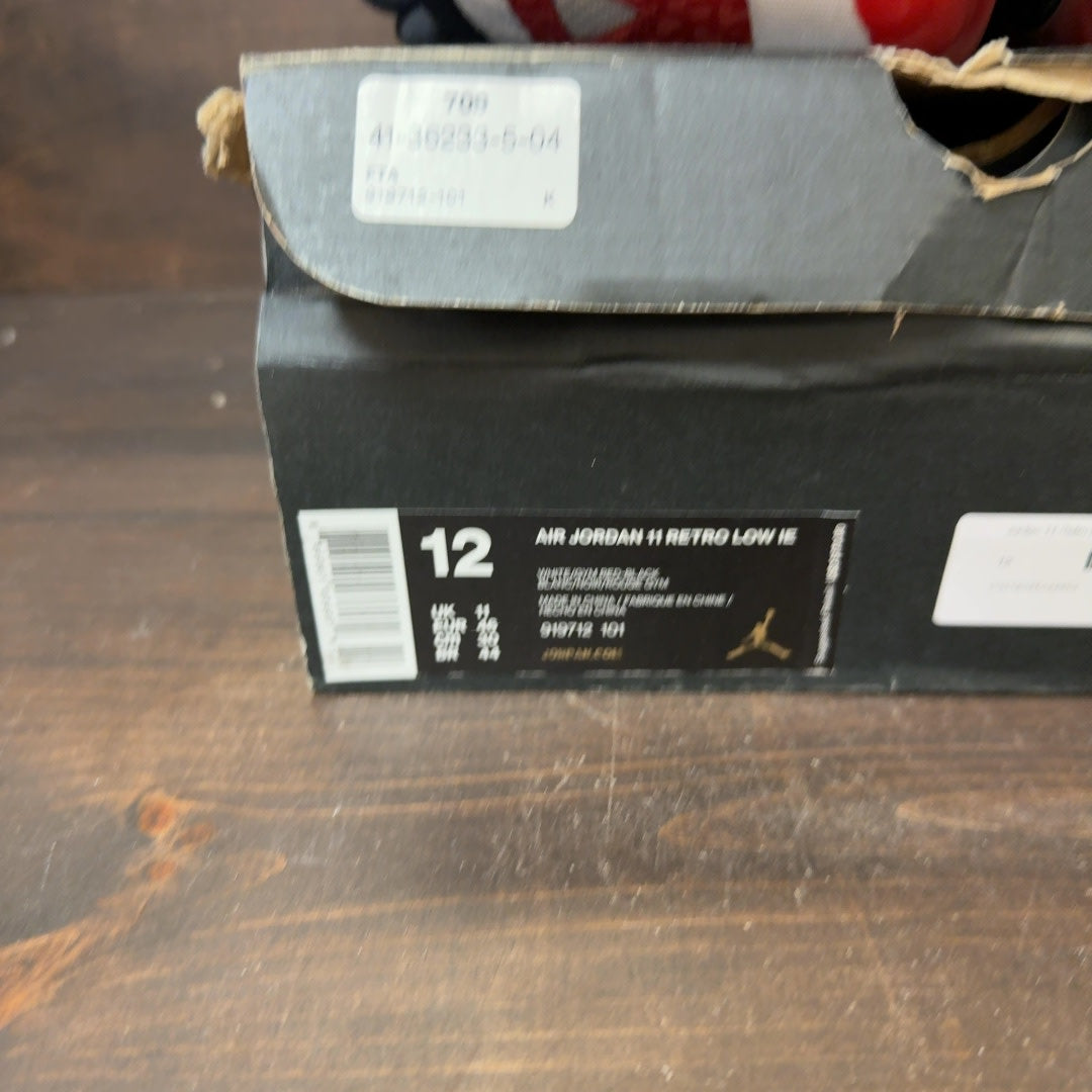 Jordan 11 Retro Low IE White Gym Red - Image 7