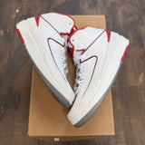 Jordan 2 Retro White Red (2014) (GS) Size 4.5Y (Pre-Owned) - Image 1