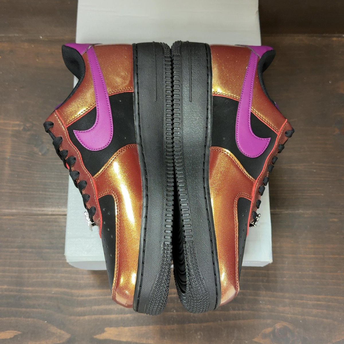 Nike Air Force 1 Low '07 LV8 Glam Rock Black Bold Berry Size 9.5 (Pre-Owned) - aux