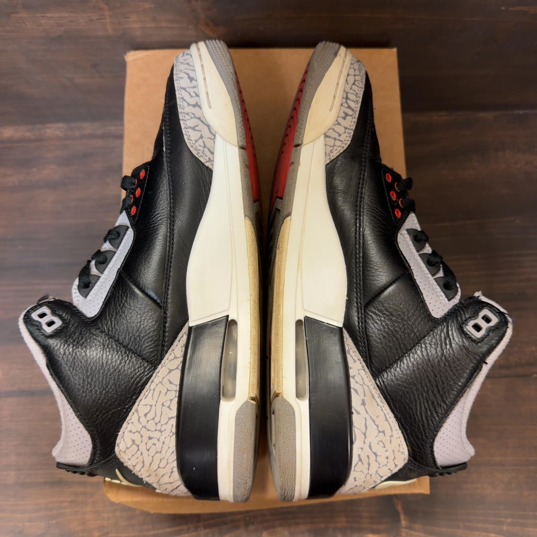 Jordan 3 Retro OG Black Cement (2024) Size 9.5 (Pre-Owned) - Image 5