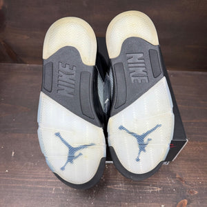 Jordan 5 Retro OG Black Metallic Reimagined Size 10 (Pre-Owned) - box
