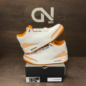 Jordan 3 Retro Orange Citrus (Women's) Size 11W (Pre-Owned) - front