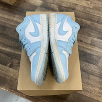 Jordan 1 Low White Ice Blue (W) (USED, No Box)