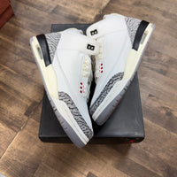 White Cement Reimagined Jordan 3 Retro (GS) (Lightly Worn)