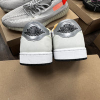 White Ghost Green Black Jordan 1 Low OG (USED,No Box)