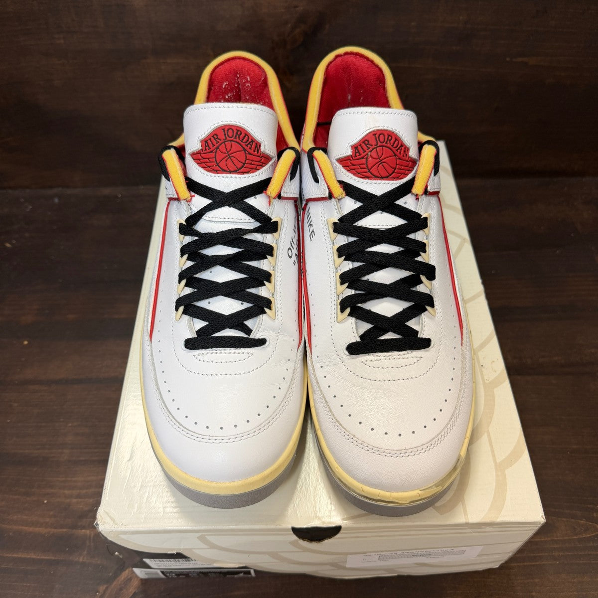 Jordan 2 Retro Low SP Off-White White Red - Image 3