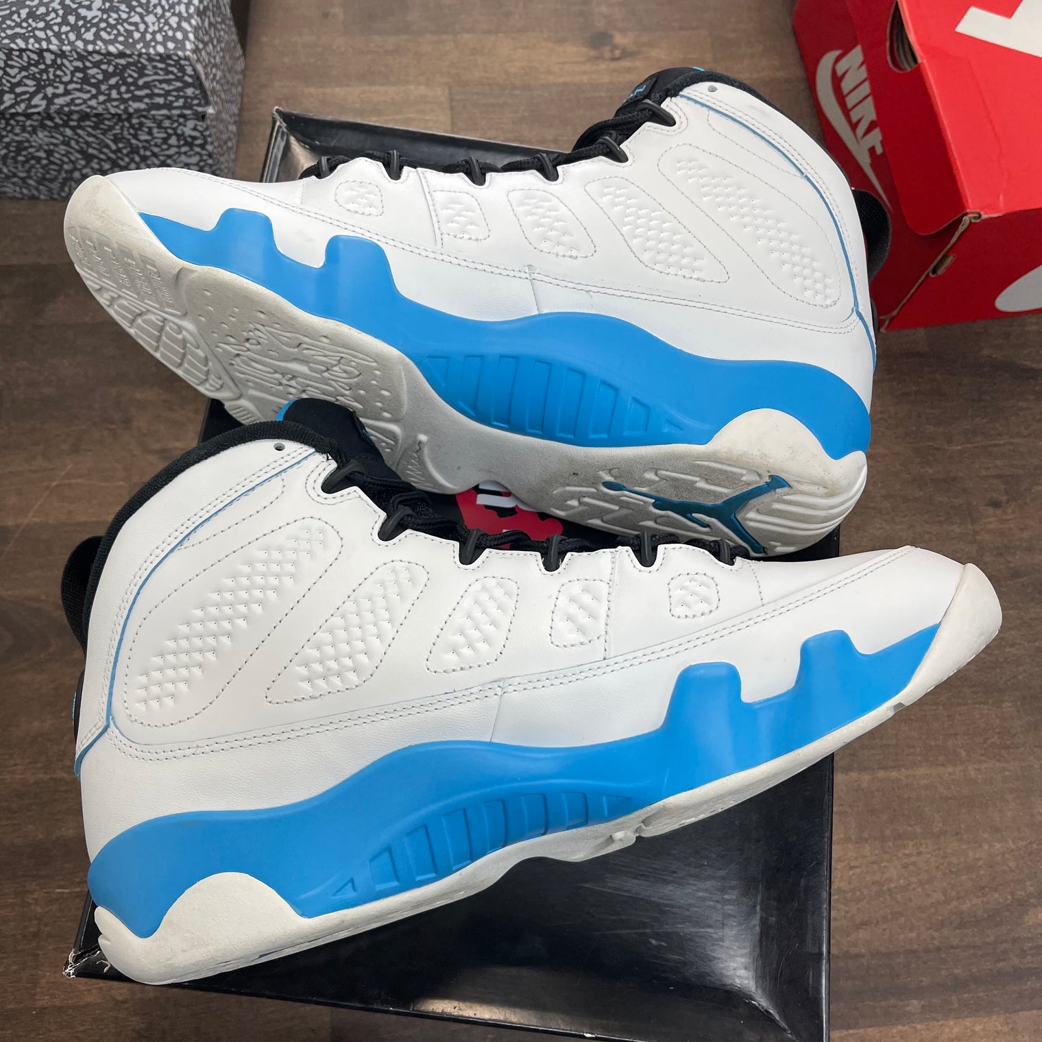 Powder Blue Jordan 9 (USED)