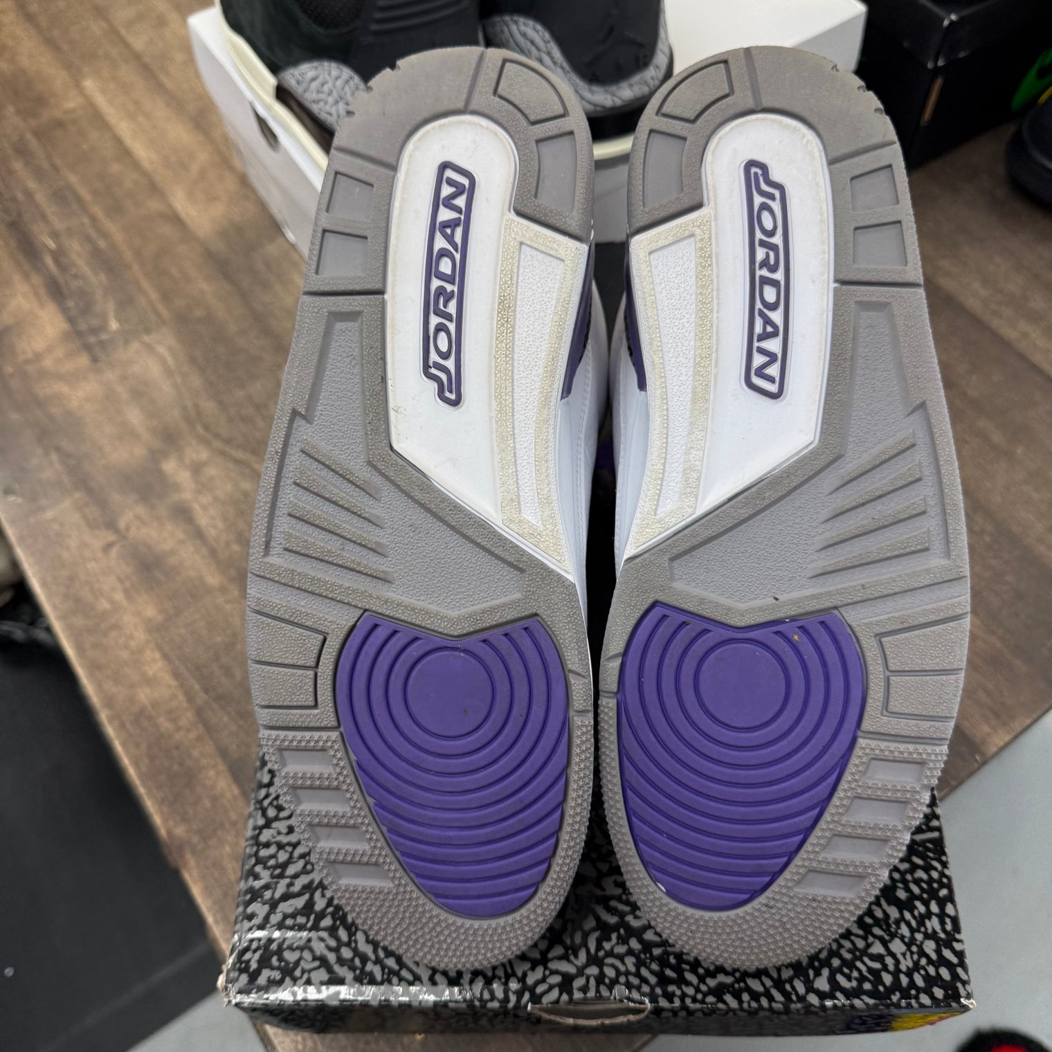 Dark Iris Jordan 3 Retro (USED)