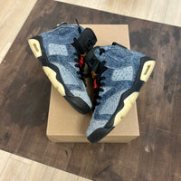 Jordan 6 Retro Washed Denim (GS) Size 6.5Y (Pre-Owned) - Image 1