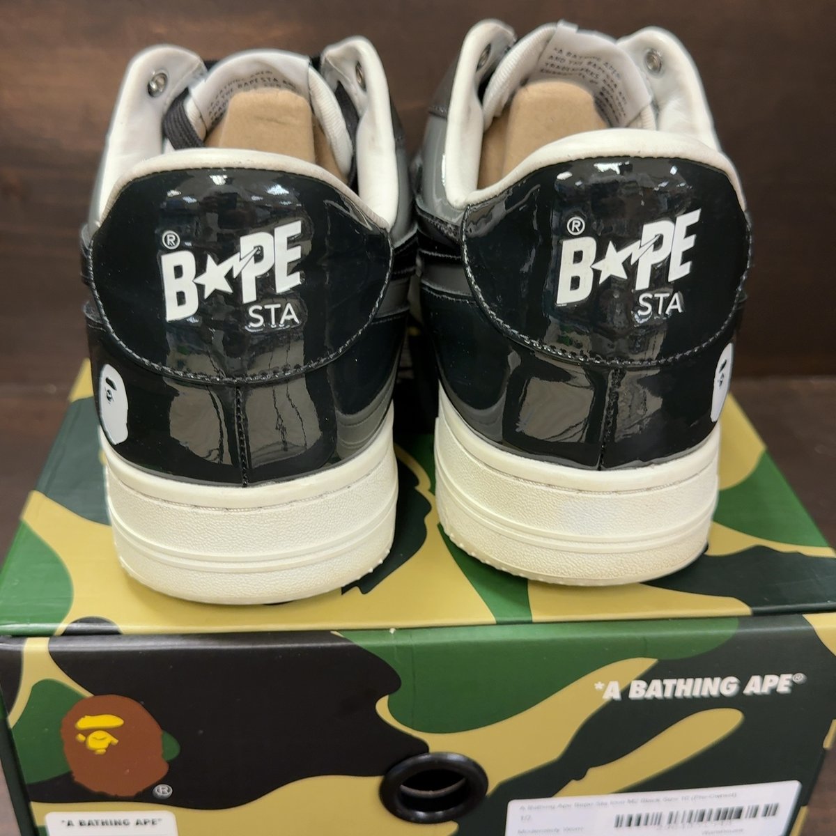 A Bathing Ape Bape Sta Icon M2 Black Size 10 (Pre-Owned) - aux
