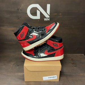 Jordan 1 Retro High OG Patent Bred Size 9 (Pre-Owned) - Image 1
