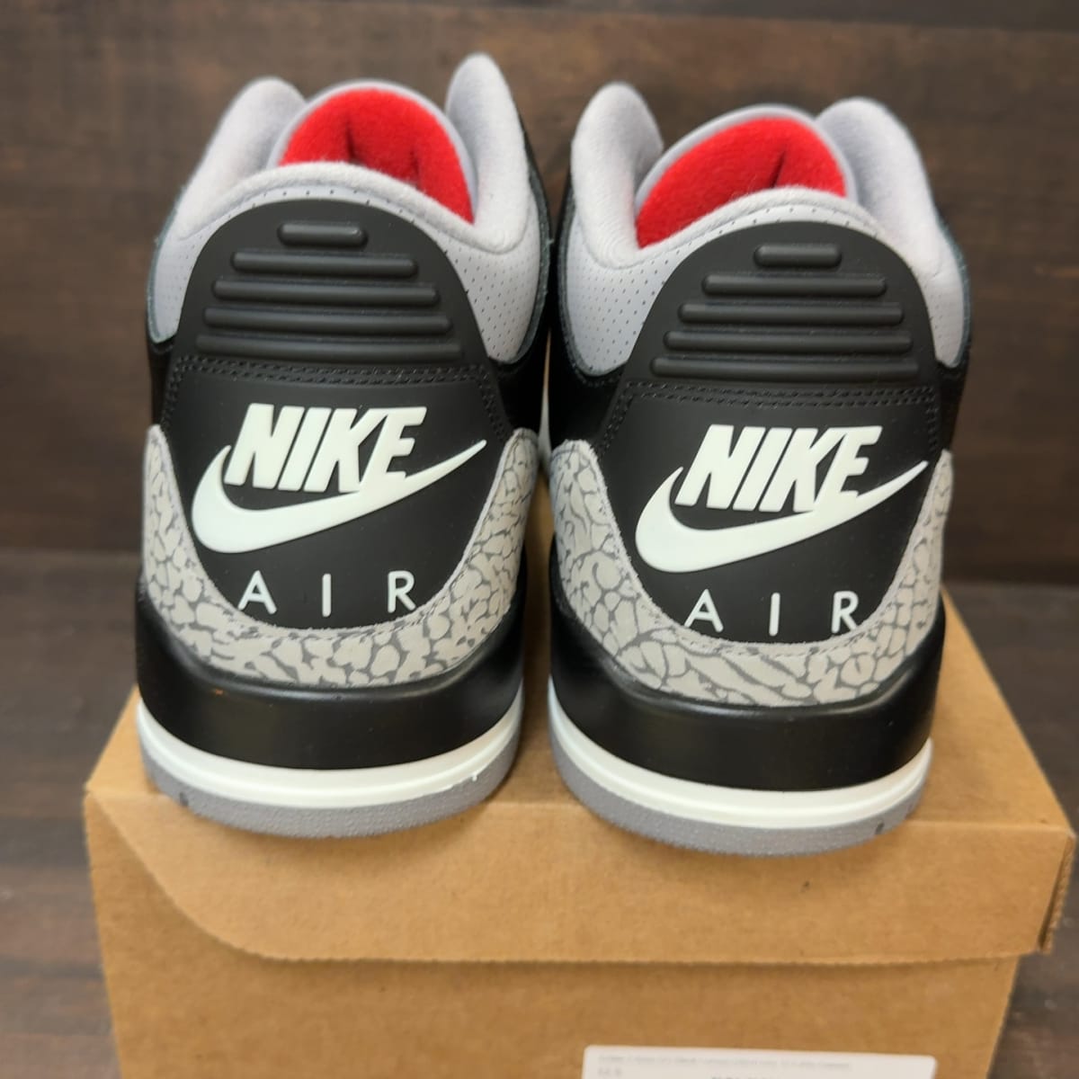 Jordan 3 Retro OG Black Cement (2024) Size 12.5 (Pre-Owned) - aux