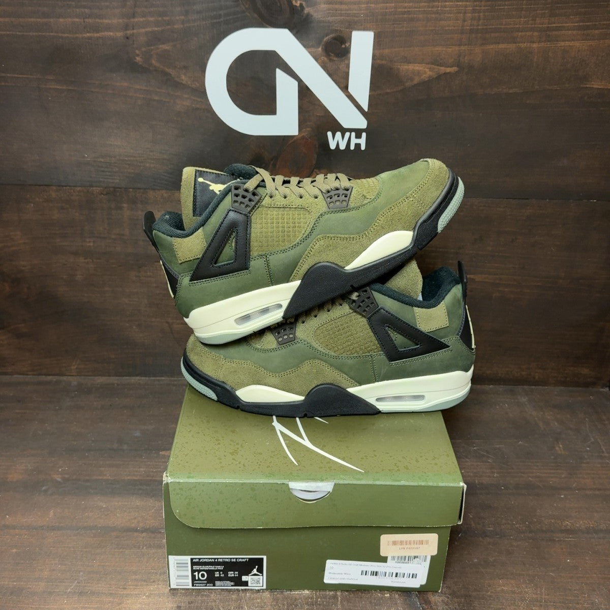 Jordan 4 Retro SE Craft Medium Olive - Image 1
