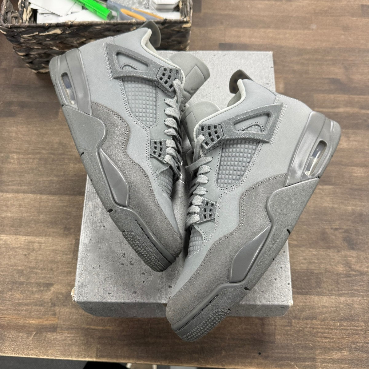 Jordan 4 Retro SE Paris Olympics Wet Cement - Image 1
