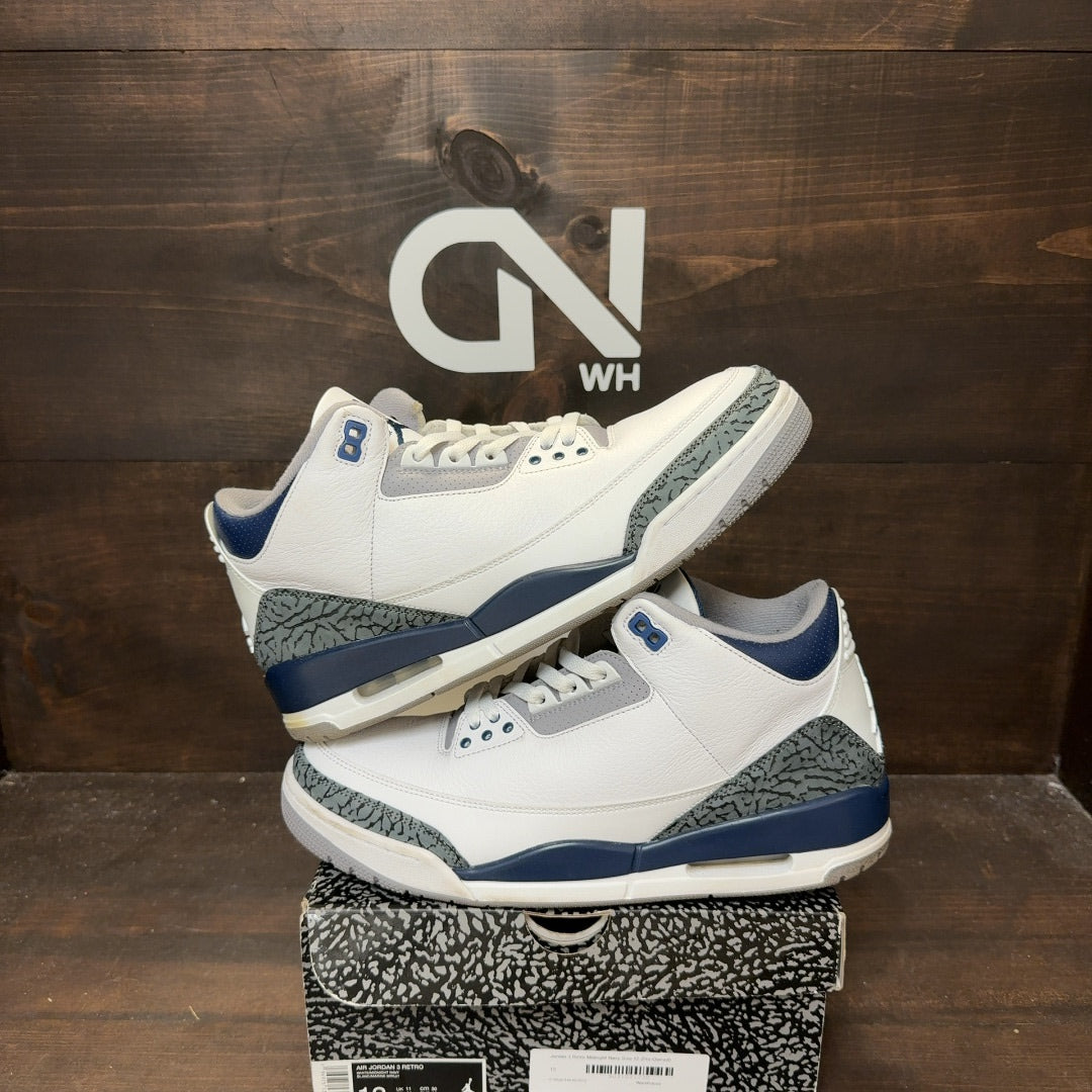 Jordan 3 Retro Midnight Navy - Image 1