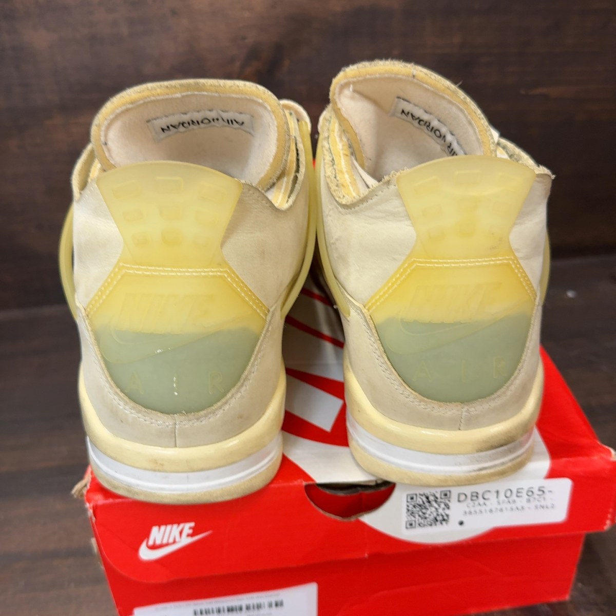 Jordan 4 Retro Off-White Sail (Women's) Size 12W (Pre-Owned) - Image 4