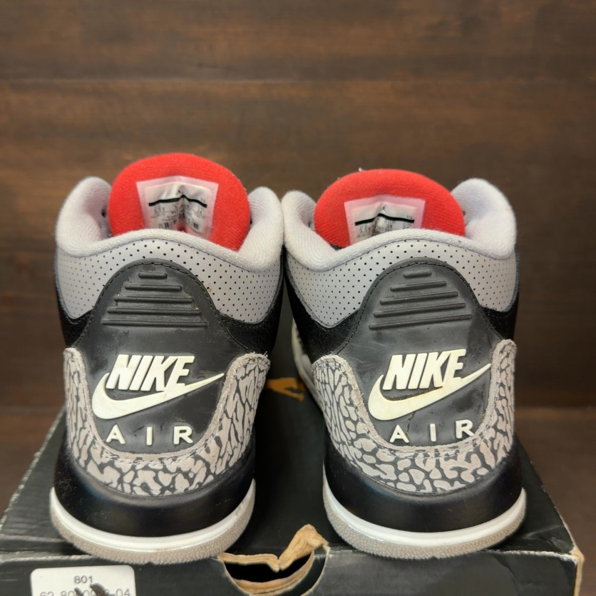 Jordan 3 Retro Black Cement (2018) (GS) Size 5.5Y (Pre-Owned) - aux