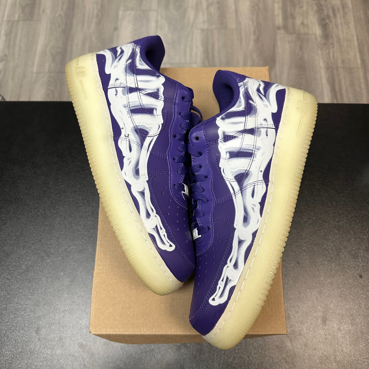 Nike Af1 Purple Skeleton (Used;no box)